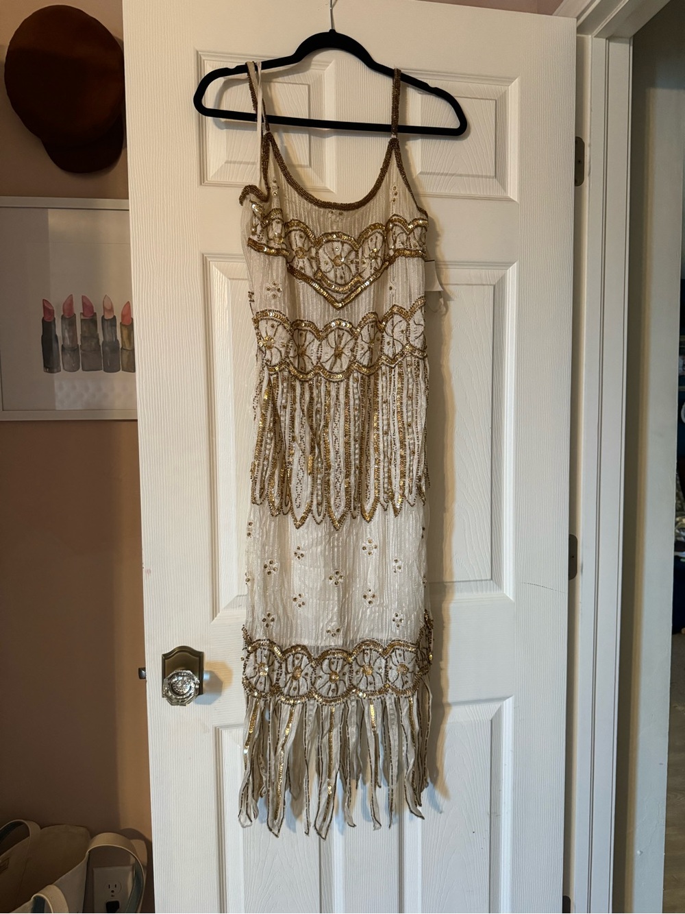essence by mail beaded flapper dress